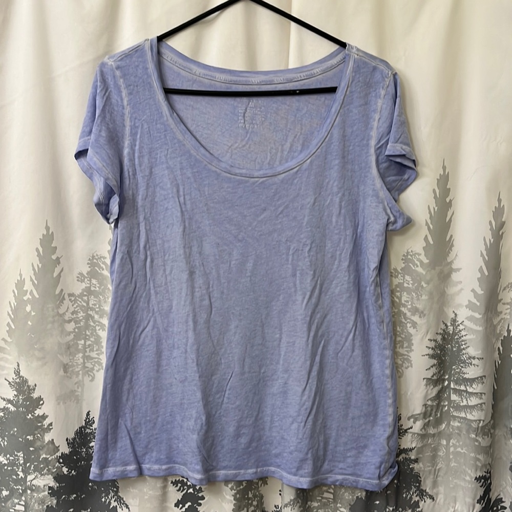 Gap Overdyed scoop neck T-shirt size Medium womens Blue